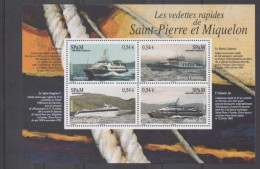 Saint-Pierre Et Miquelon - Bareaux - Vedettes Rapides De Saint-Pierre Et Miquelon : L'Anahitra, Le Maria Galanta, - Blocs-feuillets