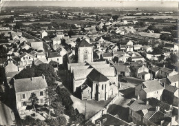 CPSM La Plaine-sur-Mer L'église Et Le Village Vue Aérienne - La-Plaine-sur-Mer