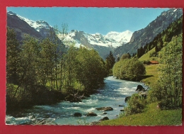 HBM-24 Kanderpartie Bei Frutigen. Gelaufen In 1933. Gross Format. - Frutigen