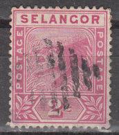 MALAYA - SELANGOR      SCOTT NO.  25     USED     YEAR   1891 - Selangor