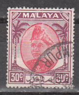 MALAYA - SELANGOR      SCOTT NO. 99     USED     YEAR   1949 - Selangor