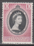 MALAYA - SELANGOR      SCOTT NO. 101     MINT HINGED     YEAR   1953 - Selangor