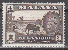 MALAYA - SELANGOR      SCOTT NO. 116     MINT HINGED     YEAR   1961 - Selangor