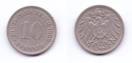 Germany 10 Pfennig 1909 G - 10 Pfennig