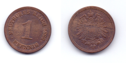 Germany 1 Pfennig 1886 A - 1 Pfennig