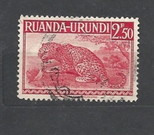 RUANDA URUNDI   1942 Local Motifs - Leopard O - Otros & Sin Clasificación