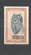 RUANDA URUNDI   1949 Issues Of 1948 Surcharged    HINGED - Gebruikt