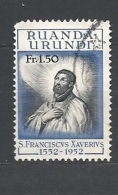 RUANDA URUNDI   1952 The 400th Anniversary Of The Death Of St. Francis Xavier, 1506-1552       USED - Gebraucht