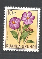 RUANDA URUNDI   1953 Indigenous Flora MNH** - Usati