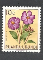 RUANDA URUNDI   1953 Indigenous Flora  * - Oblitérés