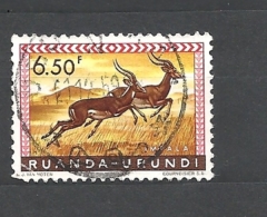 RUANDA URUNDI  1959 Fauna   GAZELLA USED - Oblitérés