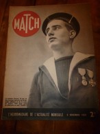 1939 MATCH : Le Matelot Gérard Décoré ; Vie En URSS;Les Pigeons-soldats; Strasbourg ; La Marine Contre Les Avions - Francese