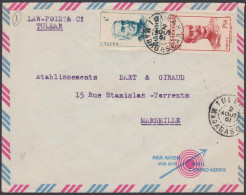 Madagascar 1951, Airmail Cover Tulear To Marseille W./postmark Tulear - Posta Aerea