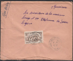 French West Africa 1952, Airmail Cover Ferkessédougou To Lyon W./postmark Ferkessédougou - Covers & Documents