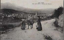 CPA Hautes Alpes Gap Retour Du Marché écrite - Gap