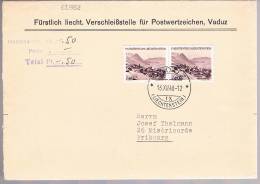 Liechtenstein, 1946, For Fribourg - Covers & Documents