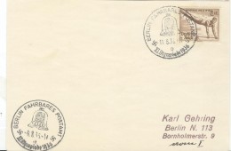 GERMANY Card With Olympic Stamp And Olympic Cancels Fahrbares Postamt C Of 6.8.36-11 And 11.8.36-17 - Estate 1936: Berlino