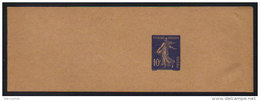 FRANCE - TYPE SEMEUSE CAMEE / 1939 - 10 C. BLEU - BANDE JOURNAL (ref 4409) - Streifbänder