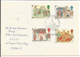 GB LETTRE DE GLASGOW POUR LA FRANCE 1986 - Poststempel
