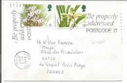 GB LETTRE DE PAISLEY POUR LA FRANCE 1993 - Poststempel