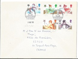 GB LETTRE DE GLASGOW POUR LA FRANCE 1985 - Poststempel