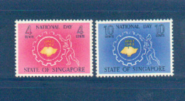 Singapore 1962 Scott 60-1 National Day MH* - Singapour (1959-...)