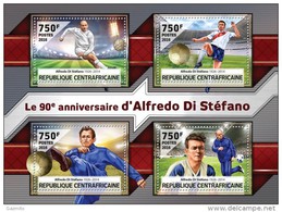 Centralafrica 2016, Sport, Footballers Di Stefano, 4val In BF - Neufs