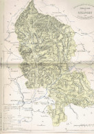 CARTE GEOGRAPHIQUE 1880 FRANCE DEPARTEMENT TERRITOIRE DE BELFORT PAR MALTE BRUN - Cartes Géographiques