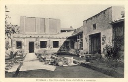 ERCOLANO Giardino Della Casa Dell´Atrio A Mosaico,  2 Scans - Ercolano