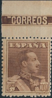 ES323TV-LFT***323STEVA.España.Spain. Espagne.REY ALFONSO Xlll.VAQUER .1922/30.(Ed 323**)  Sin  Charnela - Variedades & Curiosidades