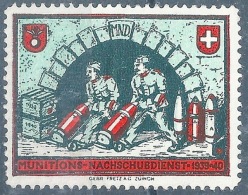 Soldatenmarke  "Munitions Nachschubdienst"         1939/40 - Etichette