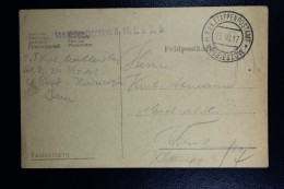 Austrian Post In Poland, Fieldpost Card Of Military Postoffice Hrubieszow To Vienna 1917 - Lettres & Documents