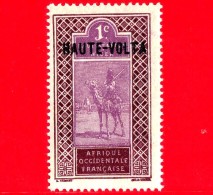 ALTO VOLTA - Africa Occidentale Francese - AOF - Nuovo - 1922 - Stampa ´HAUTE VOLTA´ - Cammello - 1 - Nuovi