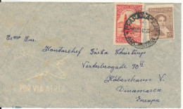 Argentina Air Mail Cover Parana 9-4-1947 Sent To Denmark - Luchtpost