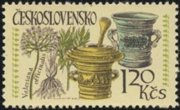 Czechoslovakia / Stamps (1971) 1917: Internat. Congress Of History Of Pharmacy; Valeriana Officinalis (paint J. Lukavsky - Geneeskrachtige Planten