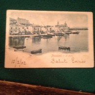 Cartolina Pozzuoli Il Porto Viaggiata 1902 Barche Indivisa Formato Piccolo - Pozzuoli