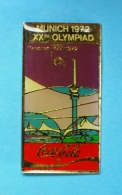 1 PIN´S  //   ** J.O  MUNICH 1972 ** XX Th OLYMPIAD ** COCA COLA® **. (©1990 IOC ®The Coca Cola Company Sta - Coca-Cola