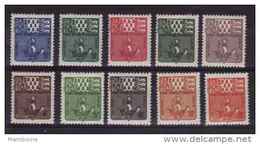 SPM  1947  Taxe N°67 / 76  Neuf * (avec Charniere) Serie Compl. - Timbres-taxe
