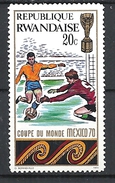 RWANDA 1970 Football World Cup - Mexico HINGED - Gebraucht