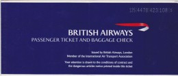 BIGLIETTO AEREO BRITISH AIRWAYS DA ROMA AD EDINBURGO 1999 - Europe