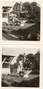 PHOTO 385  - 2 Photos Originales 9 X 9 - Famille Frepp à VILLEPARISIS - Places