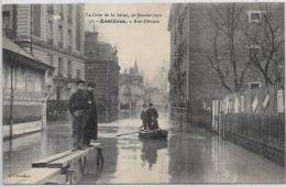 CPA Asnières Sur Seine Hauts De Seine écrite Catastrophe - Asnieres Sur Seine