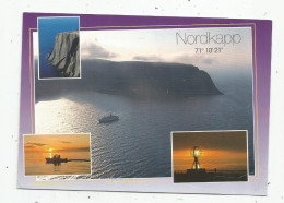 Cp , NORVEGE , NORGE , NORWAY , NORDKAPP , NORTHCAPE , écrite 1992 , Ed : Arctic Suveniras , Multi Vues - Noruega