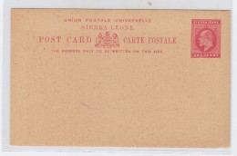 Sierra Leone MINT POSTAL CARD - Sierra Leone (...-1960)