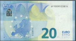 € 20  FRANCE  UF U004 G6  DRAGHI  UNC - 20 Euro