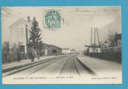 CPA 5 - AUXERRE ET SES ENVIRONS Chemin De Fer Gare MONETEAU 89 - Moneteau