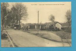 CPA  -  Chemin De Fer Gare Des Tramways Et Avenue De Limoges THIVIERS 24 24 - Thiviers