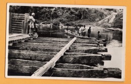 Afrique Gabon Ogooue Livindo Route De Baoue à Lalara Bac Sur L 'okano  (format 9X14) - Gabon