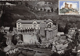 15-AURILLAC- VUE DU CIEL, LE CHÂTEAU DE ST ETIENNE - Aurillac