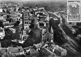 16-ANGOULEME- VUE DU CIEL, LA CATHEDRALE - Angouleme